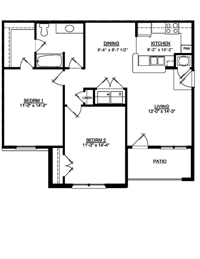 2BR/1BA - Alton Place Apartments