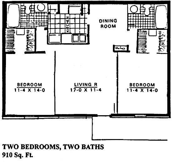 2BR/2BA - Highland Square