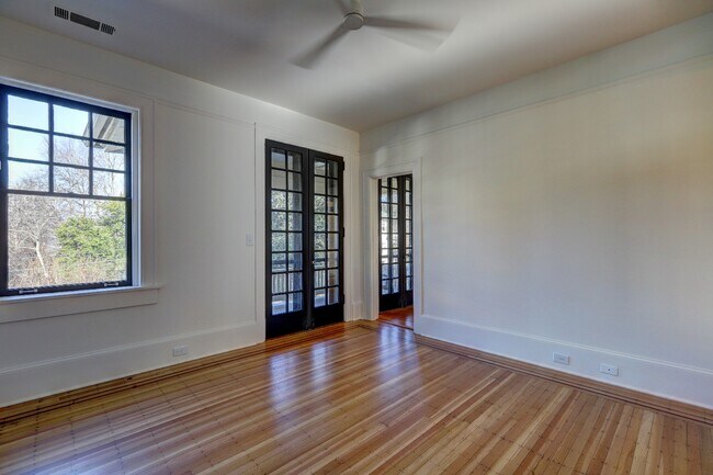 Living Room to Bedroom with French Doors to Porch - 75 17th St NE