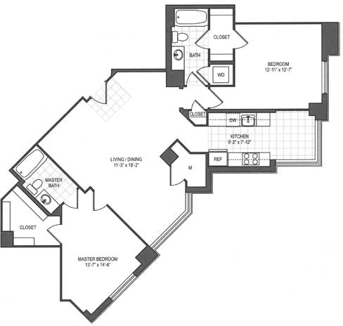 Floorplan - The Prime at Arlington Courthouse