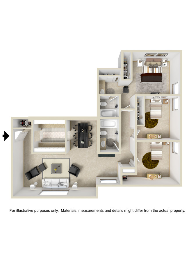 Floorplan - Cedarwood Apartments