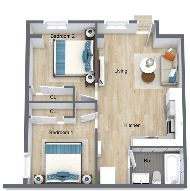 Floorplan - The Waverly Cottages