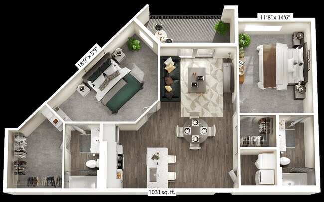 Two-Bedroom-C-Floorplan-2BR-C - The Flats at Laurel & Pine