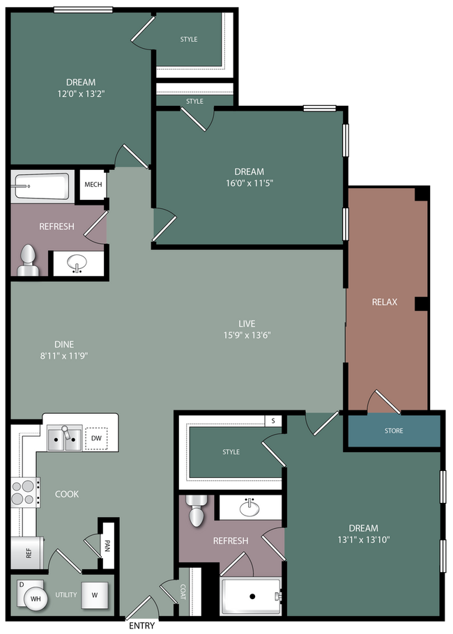 Floorplan - The Village at Apison Pike