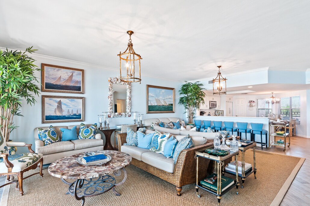 Two seating areas - 253 Barefoot Beach Blvd