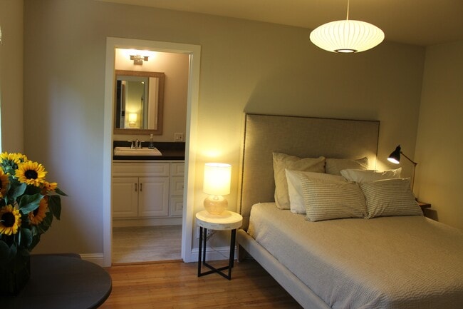 master bedroom and bath - 1077 Valley View St