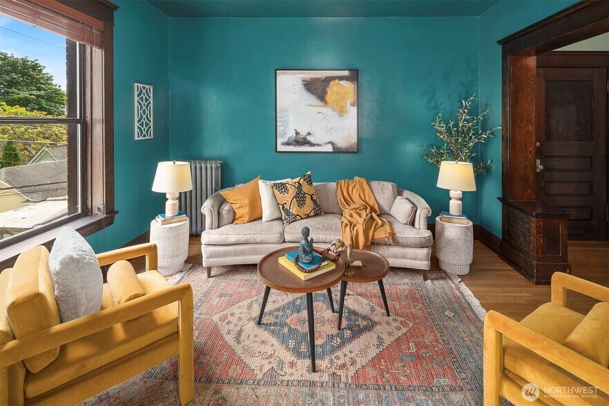 Living Room West Wall - 416 E Roy St