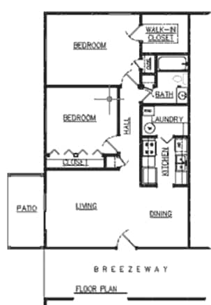 2BR/1BA - Wood Glen Apartments