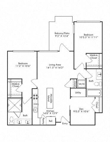 Floorplan - 1110 Key Federal Hill