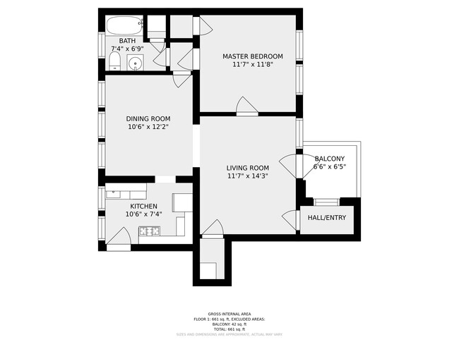 Floorplan - Montcalm Apartments