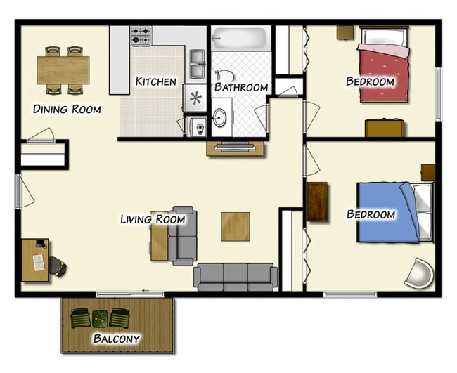 Floorplan - Montmartre Apartments