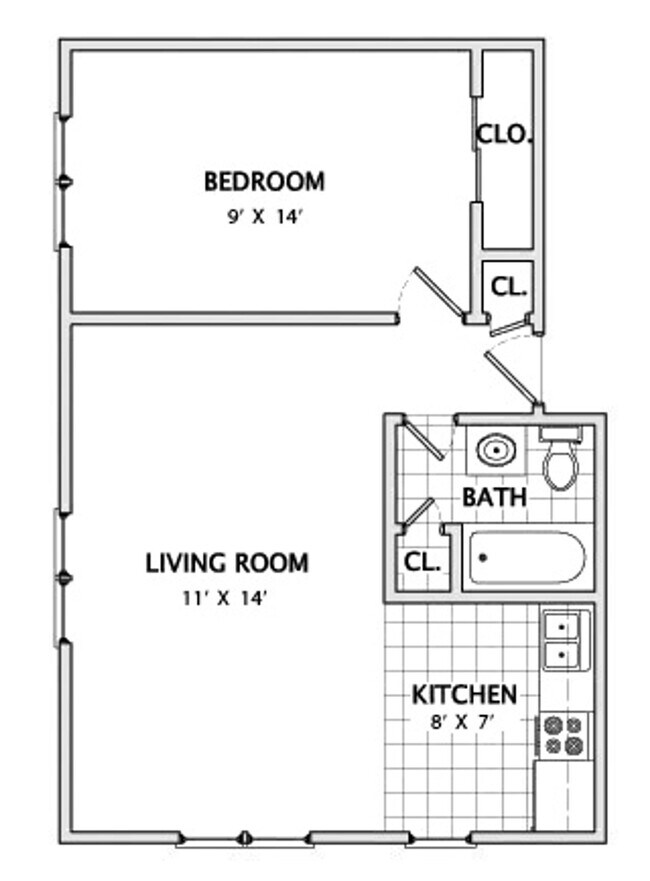 Floorplan - State Street Apartments