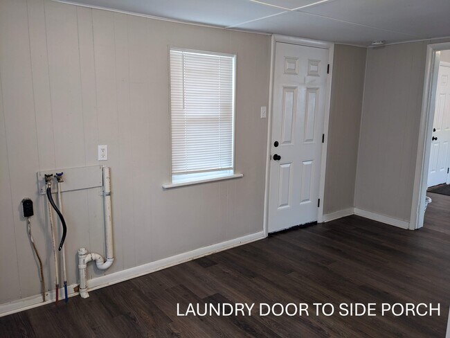 Exterior laudry door to side porch - 329 N 2nd St