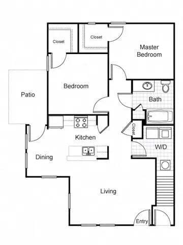 Floorplan - Matthew Henson Apartments