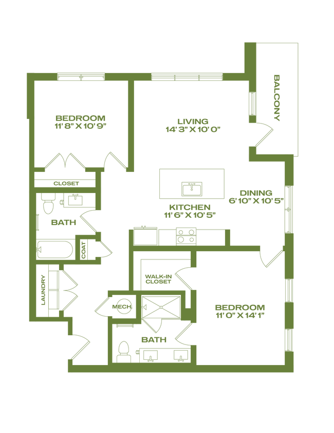 Floorplan - Artifact NoDa