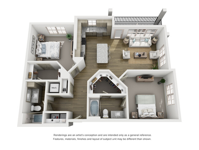 Floorplan - Lantower Grande Flats