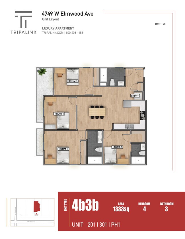Floorplan - 4749 Elmwood