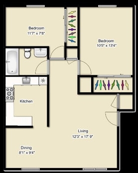 2BR/1BA - Kingston Manor