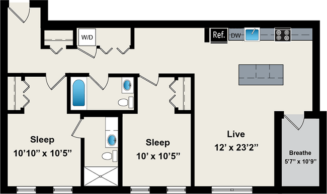 Floorplan - Reside on Jackson