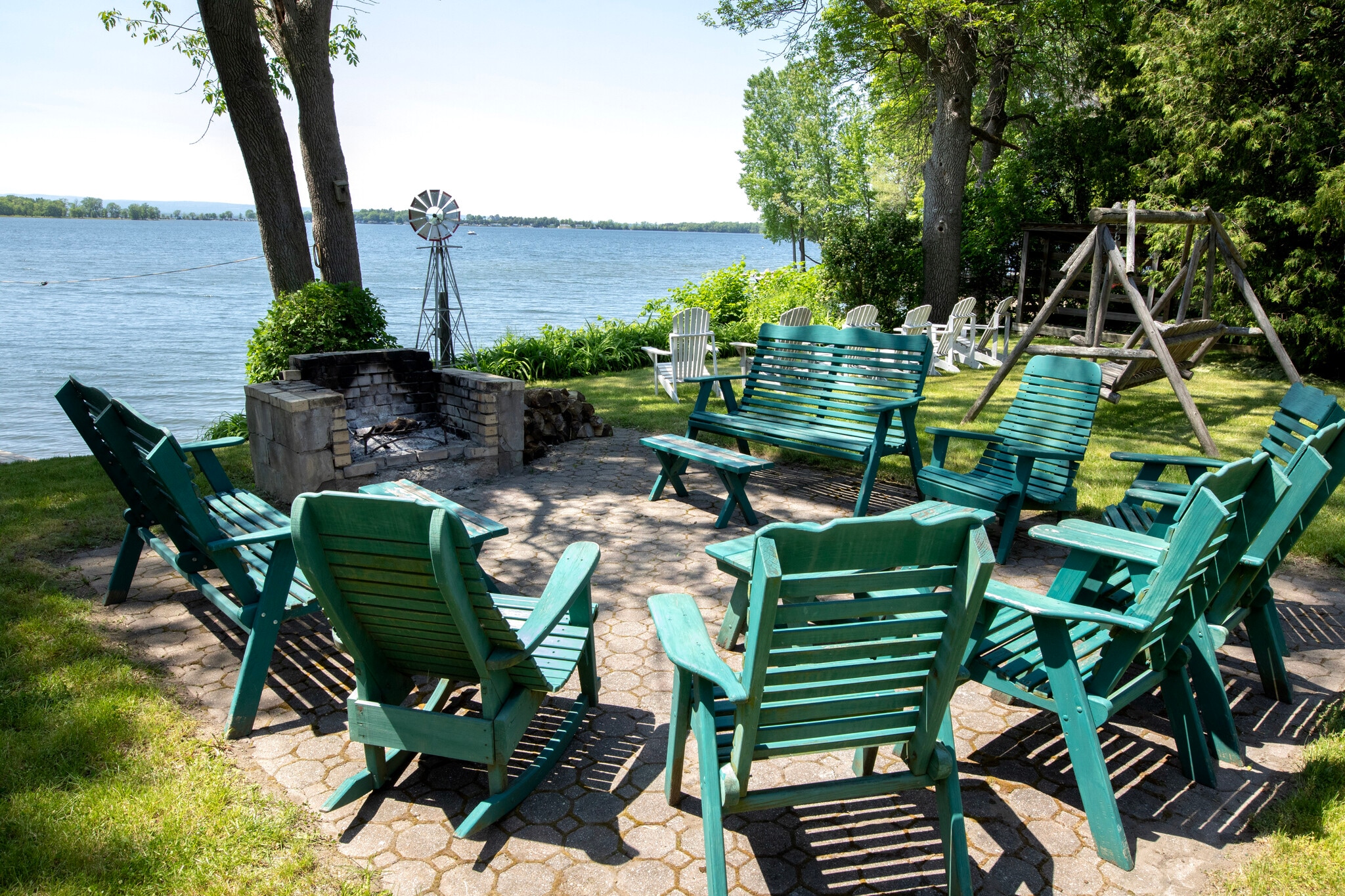 Fire pit and patio area - 6 Sandy Cv