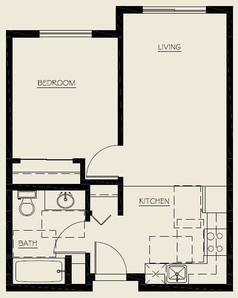 1BR/1BA - Victoria Park Senior Living