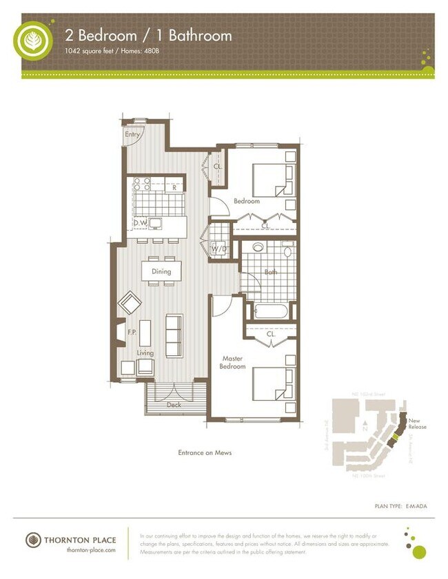 Primary Photo - 2 Bedroom on Creekside with Balcony (ADA)