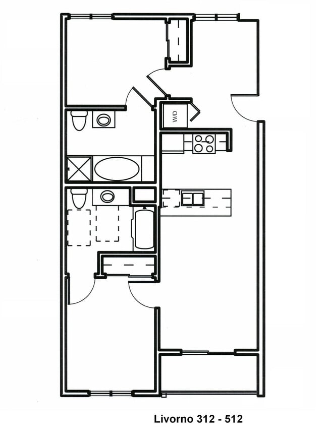 Livorno 2x2 H floor plan PR SM Livorno LLC - PR SM Livorno LLC