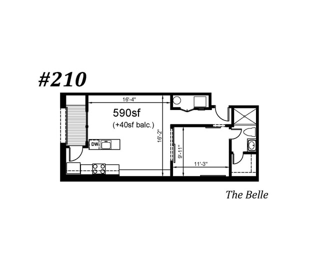 Floorplan - Landmark at 1700 Apartments