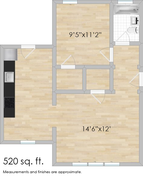 Floorplan - 411-419 Thatcher Ave.