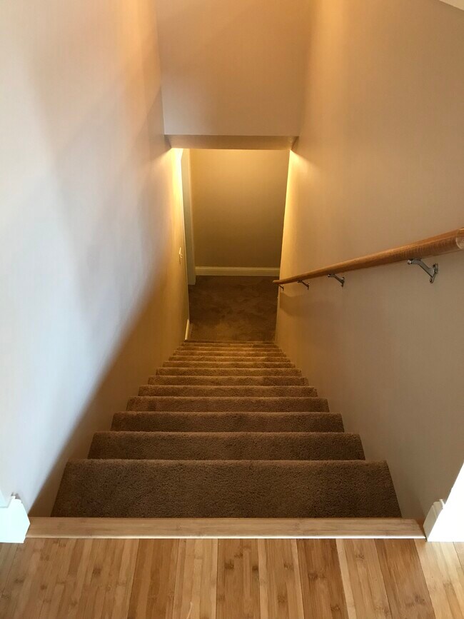 Open stairs to basement. - 110 Scenic Dr
