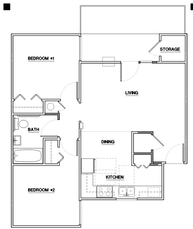 2 Bedroom Access - Riverview Terrace