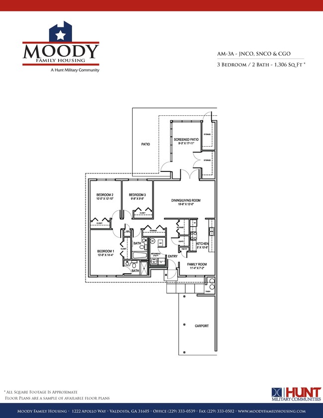 Floorplan - Moody Family Housing