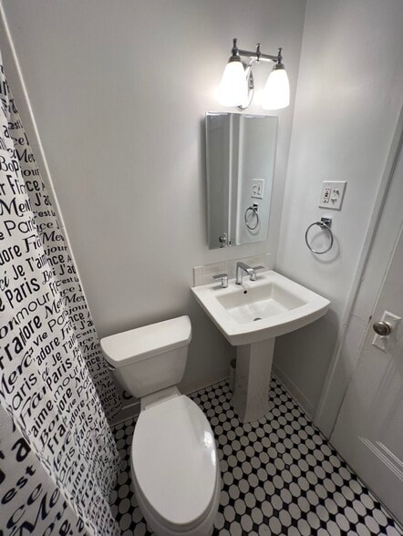 Bathroom sink and toilet - 164 Jewell St