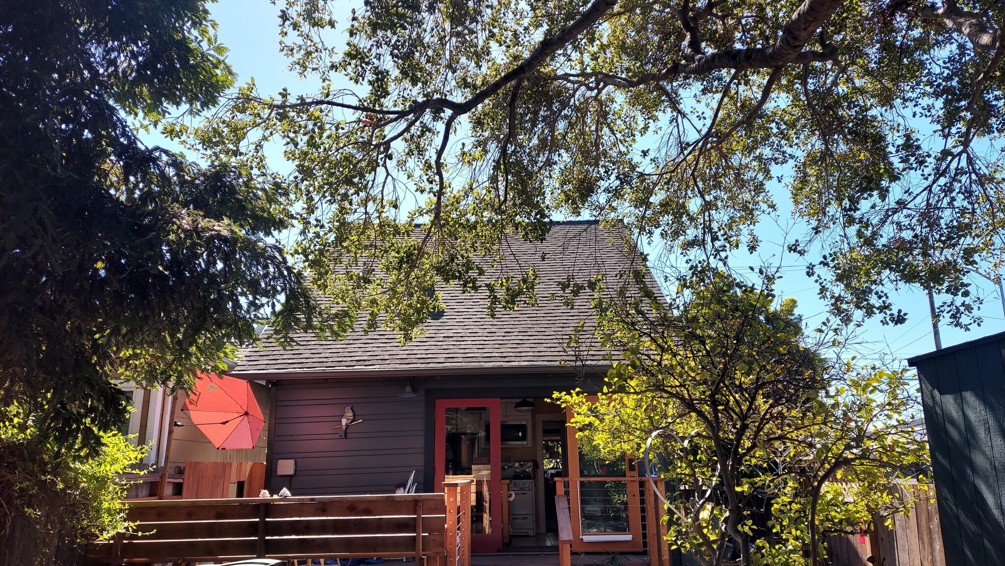 view from cottage to back of main house - 952 60th St