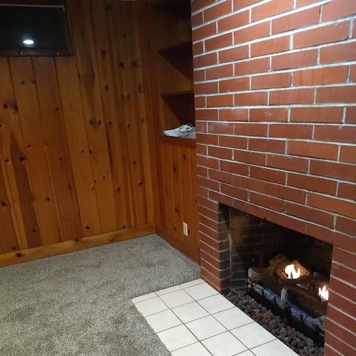 Living Room with Fireplace - 1530 Manor Dr