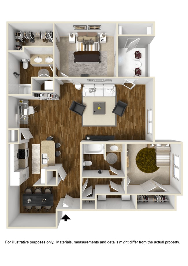 Floorplan - Lagniappe of Biloxi Apartment Homes