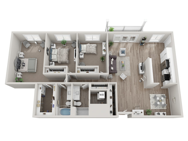 Floorplan - Valley Lo Towers II Apartments