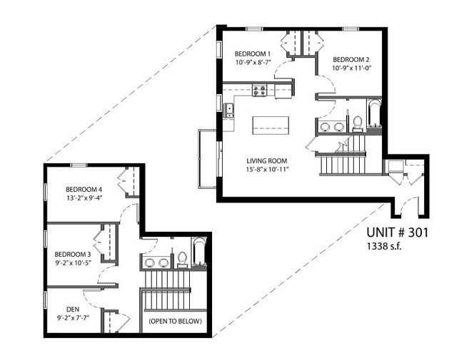 444 Welch #301 | 4+ Bed/3 Bath - 444 Welch