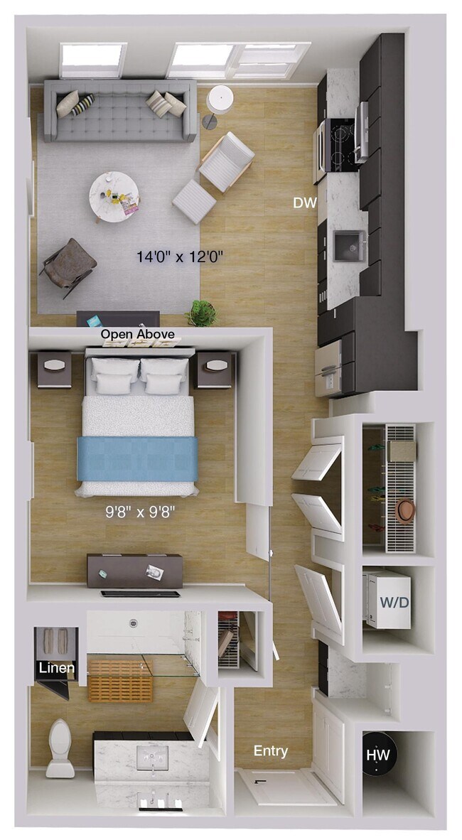Floorplan - Foster on the Park Apartments