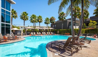 Take a swim in the saltwater pool with underwater speakers - Lincoln Place