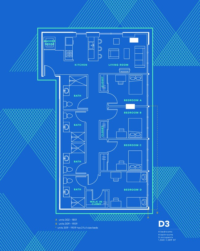 D3 - The Grad- Student-by the bed leasing