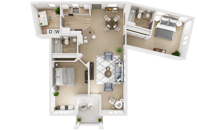 Floorplan - Kensington Apartments