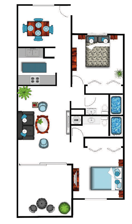 Floorplan - Ariana at El Paseo Boutique Apartment Homes