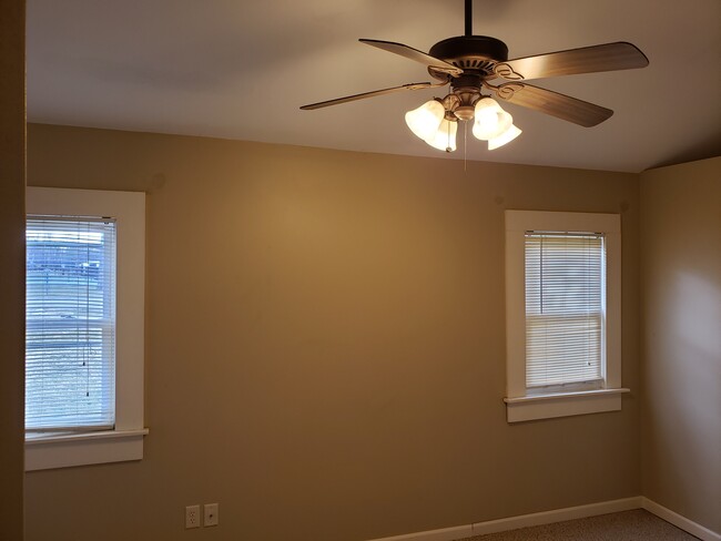 Bedroom 1, vaulted ceiling, spacious closets - 103 W 12th St