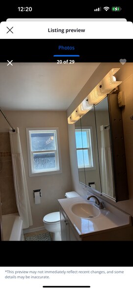 Mirrored vanity with more storage. - 501 W Grandview Ave