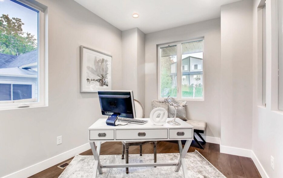 main floor office with two large windows - 2765 S Sherman St