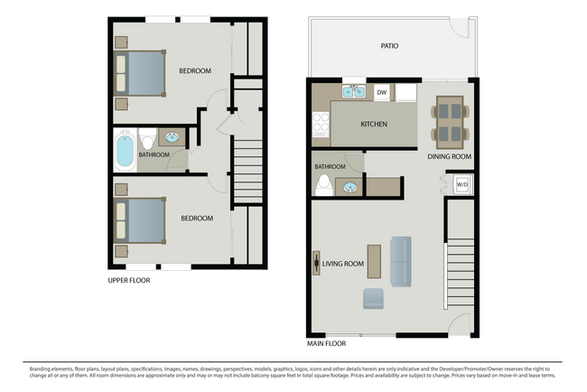 2 Bed 1.5 Bath Townhome - Monterey Villas