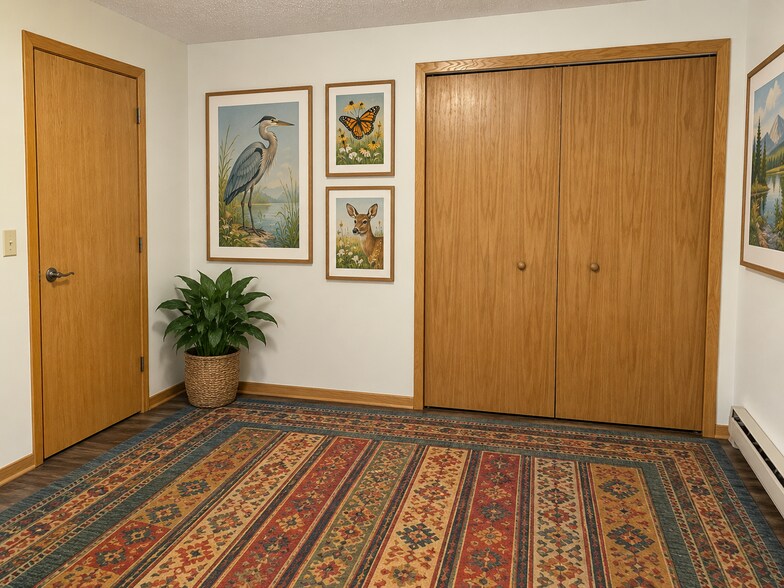 Bedroom with large closet - 317 N Wasson Ln