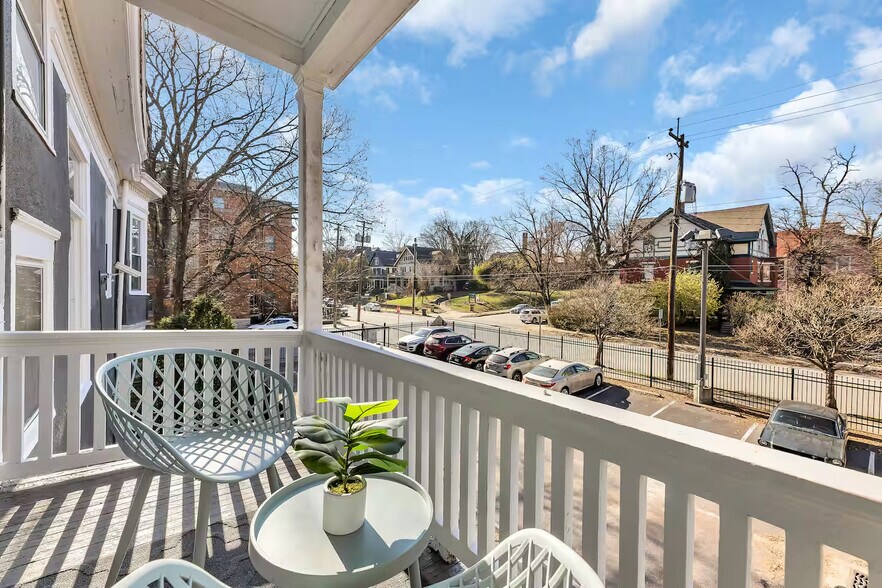 Porch with lovely neighborhood views. - 1104 Cross Ln
