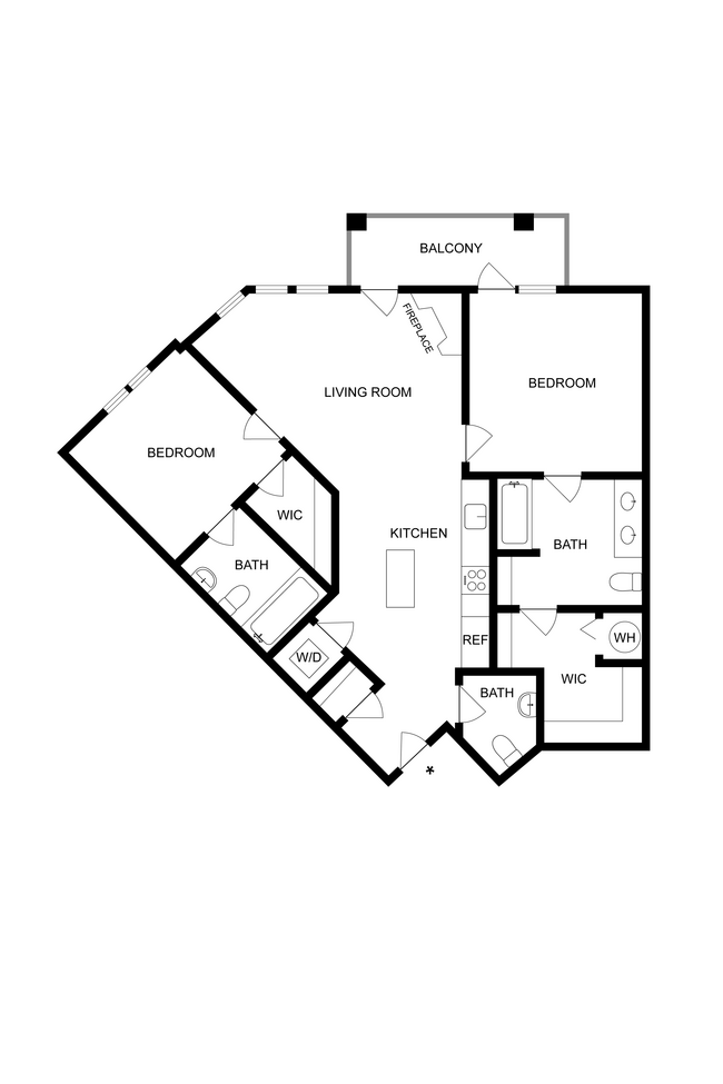 Floorplan - Lake Vista Apartments